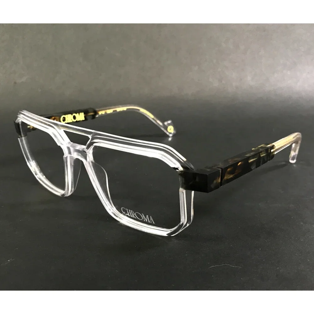 Etnia Barcelona Eyeglasses Frames CHROMA N41 CLHV Clear Havana Brown 53-16-142